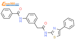 Benzeneacetamide, 3-(benzoylamino)-N-(4-phenyl-2-thiazolyl)-结构式图片|400003-73-8结构式图片