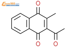 2-乙酰基-3-甲基萘-1,4-二酮结构式图片|40420-50-6结构式图片