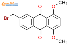 9,10-Anthracenedione, 6-(bromomethyl)-1,4-dimethoxy-结构式图片|405542-05-4结构式图片