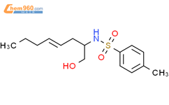 Benzenesulfonamide, N-[(3E)-1-(hydroxymethyl)-3-heptenyl]-4-methyl-结构式图片|405551-11-3结构式图片
