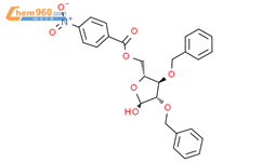 D-2,3-二-O-苄基-阿拉伯呋喃糖 5-对硝基苯甲酸酯结构式图片|4060-26-8结构式图片