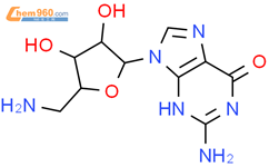 5'-氨基-5'-脱氧鸟苷结构式图片|4099-84-7结构式图片