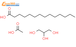 二乙酰十四卡醇甘油结构式图片|41229-15-6结构式图片