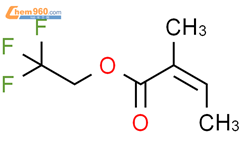 2-Butenoic acid, 2-methyl-, 2,2,2-trifluoroethyl ester, (2Z)-结构式图片|412302-45-5结构式图片