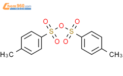 对甲苯磺酸酐结构式图片|4124-41-8结构式图片