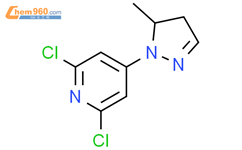 Pyridine, 2,6-dichloro-4-(4,5-dihydro-5-methyl-1H-pyrazol-1-yl)-结构式图片|41512-17-8结构式图片
