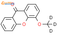 4-(甲氧基-d3)-9H-黄原酸-9-酮结构式图片|41977-78-0结构式图片