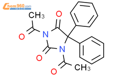 2,4-Imidazolidinedione,1,3-diacetyl-5,5-diphenyl-结构式图片|4224-06-0结构式图片
