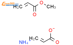 2-丙烯酸、2-丙烯酸甲酯的聚合物铵盐结构式图片|42262-65-7结构式图片