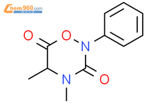 2H-1,2,4-Oxadiazine-3,6-dione, dihydro-4,5-dimethyl-2-phenyl-结构式图片|42284-00-4结构式图片