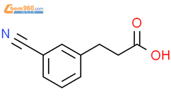 3-氰基苯丙酸结构式图片|42287-97-8结构式图片
