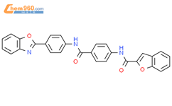 N-[4-[[4-(1,3-benzoxazol-2-yl)phenyl]carbamoyl]phenyl]-1-benzofuran-2-carboxamide结构式图片|423148-46-3结构式图片