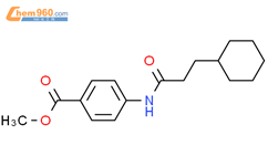 methyl 4-[(3-cyclohexylpropanoyl)amino]benzoate