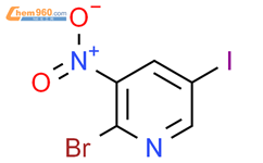 2-溴-5-碘-3-硝基吡啶结构式图片|426463-20-9结构式图片
