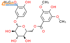 4-羟基-3-甲氧基苯基 O-BETA-D-(6'-O-丁香酰)吡喃葡萄糖苷结构式图片|426821-85-4结构式图片