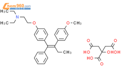 N,N-diethyl-2-[4-[(Z)-2-(4-methoxyphenyl)-1-phenylbut-1-enyl]phenoxy]ethanamine;2-hydroxypropane-1,2,3-tricarboxylic acid结构式图片|42824-34-0结构式图片