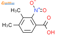 3,4-二甲基-2-硝基苯甲酸结构式图片|4315-13-3结构式图片