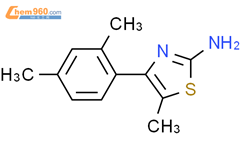 4-(2,4-二甲基苯基)-5-甲基-1,3-噻唑-2-胺结构式图片|438227-56-6结构式图片