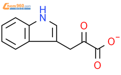 α-氧代-1H-吲哚-3-丙酸离子结构式图片|4384-87-6结构式图片