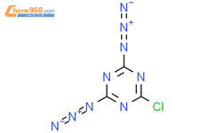 2,4-叠氮-6-氯-1,3,5-三嗪结构式图片|4402-62-4结构式图片