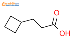 3-环丁基丙酸结构式图片|4415-84-3结构式图片