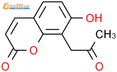 (9ci)-7-羟基-8-(2-氧代丙基)-2H-1-苯并吡喃-2-酮结构式图片|444109-47-1结构式图片