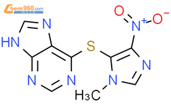 硫唑嘌呤结构式图片|446-86-6结构式图片