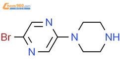 2-溴-5-(哌嗪-1-基)吡嗪结构式图片|446286-90-4结构式图片