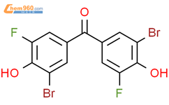 双(3-溴-5-氟-4-羟基苯基)甲酮结构式图片|447-19-8结构式图片