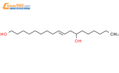 12-hydroxy-9(E)-Octadecenol结构式图片|4496-86-0结构式图片
