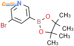 3-溴吡啶-5-硼酸频哪醇酯结构式图片|452972-13-3结构式图片