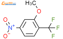 2-甲氧基-4-硝基三氟甲苯结构式图片|453560-74-2结构式图片