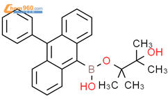 (10-苯基-9-蒽基)硼酸频哪醇酯结构式图片|460347-59-5结构式图片