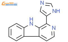 1-（1H-咪唑-5-基）-9H-吡啶并[3,4-b]-吲哚，结构式图片|461424-21-5结构式图片