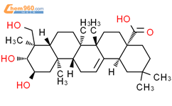 阿江榄仁酸结构式图片|465-00-9结构式图片