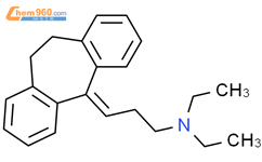 3-(10,11-dihydro-5H-dibenzo[a,d][7]annulen-5-ylidene)-N,N-diethylpropan-1-amine结构式图片|4687-46-1结构式图片