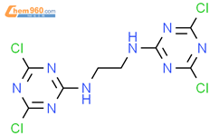 N,N'-bis(4,6-dichloro-1,3,5-triazin-2-yl)ethane-1,2-diamine结构式图片|4700-88-3结构式图片