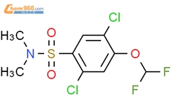 2,5-二氯-4-(二氟甲氧基)-N,N-二甲基苯磺酰胺结构式图片|473477-26-8结构式图片