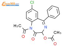 oxazepam 1,3-diacetate结构式图片|4765-48-4结构式图片