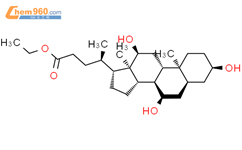 Cholan-24-oic acid,3,7,12-trihydroxy-, ethyl ester, (3伪,5尾,7伪,12伪)-