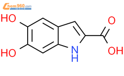 5,6-二羟基-1H-吲哚-2-羧酸结构式图片|4790-08-3结构式图片