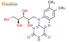 1-deoxy-1-(7,8-dimethyl-2,4-dioxo-3,4-dihydrobenzo[g]pteridin-10(2H)-yl)-L-arabinitol结构式图片|482-11-1结构式图片