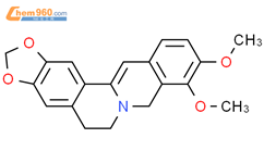 二氢小檗碱结构式图片|483-15-8结构式图片
