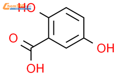2,5-二羟基苯甲酸结构式图片|490-79-9结构式图片