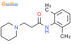 N-(2,6-二甲基苯基)-1-哌啶丙酰胺结构式图片|4933-38-4结构式图片
