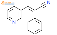(E)-α-苯基-3-吡啶丙烯腈结构式图片|49601-70-9结构式图片