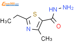 2-乙基-4-甲基噻唑-5-羧酸肼结构式图片|496057-26-2结构式图片