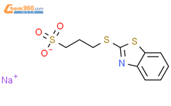 3-(苯并噻唑-2-巯基)丙烷磺酸钠结构式图片|49625-94-7结构式图片