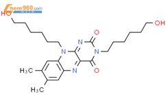 Benzo[g]pteridine-2,4(3H,10H)-dione,3,10-bis(6-hydroxyhexyl)-7,8-dimethyl-结构式图片|497924-15-9结构式图片