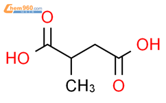 甲基丁二酸结构式图片|498-21-5结构式图片